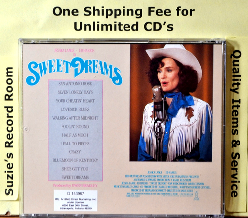 CD Sweet Dreams Movie Soundtrack Patsy Cline Story LIKE NEW Country - 第 3/3 張圖片