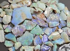 Australian solid Lightning Ridge NSW opal rough parcel 110 cts blue purple green