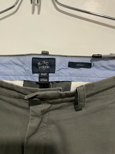 J Crew Flex Chino Driggs style 31x32 Flat Front Khaki - Picture 6 of 8
