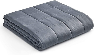 Heavy Weighted Blanket for Couples, Oeko-Tex Cotton, 30lbs, Dark Grey