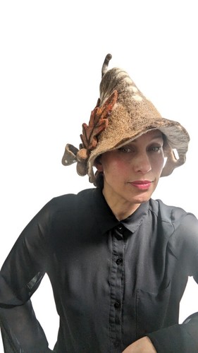 Marrón Bosque Elfo Hada Acorn Woodland Criatura Fairy Sombrero - Imagen 9 de 10