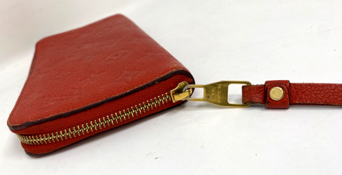 Authentic Louis Vuitton Monogram Empreinte Red Zippy 8" Wallet Original Pamphlet - Picture 13 of 17