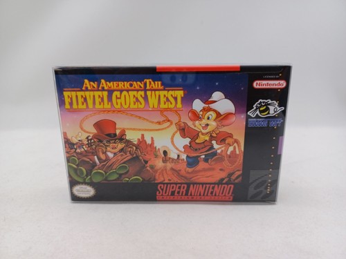 SNES An American Tail: Fievel Goes West Super Nintendo Cart Only w/Custom Box - Picture 7 of 8