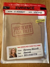 UNSOLVED CASE FILES: Cold Case Murder Mystery Game: Harmony Ashcroft NEW