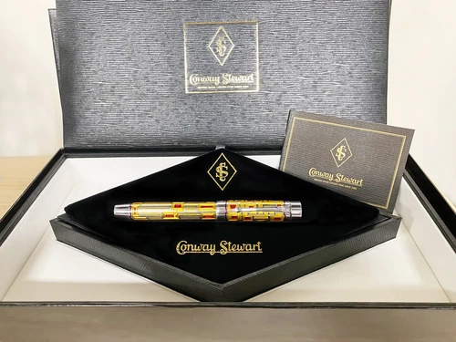 Conway Stewart Enameled Gatsby Limited Edition Fountain Pen - with box & papers