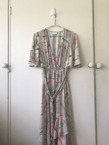 witchery wrap ruffle dress