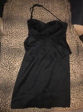 Jessica Simpson Black size 2 Strapless/ Halter Cocktail Dress ($138) W/Peplum