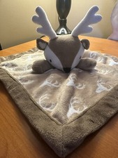 Levtex Baby Deer Lovey Security Blanket Baby Plush Lovie Brown Minky soother