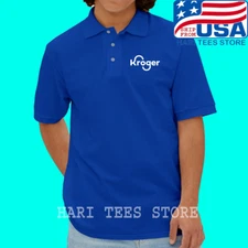 Kroger Store Men's Royal Blue Size S to 3XL