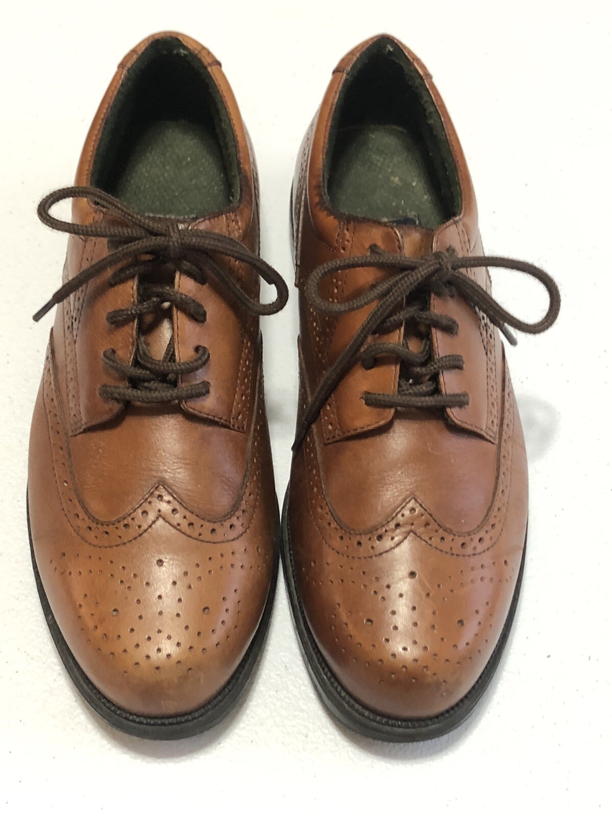 SAOLA Scarpe Oxford Dockers MORITZ 2086 TAGLIA 10 M pelle marrone scuro punta alare da uomo