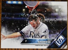 2016 Topps Update #US180 #180 Matt Andriese RC Rookie Tampa Bay Rays