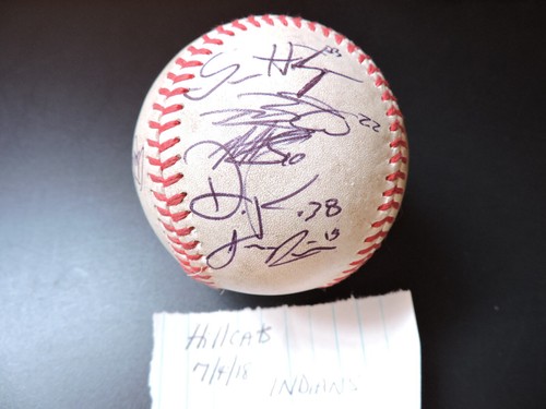Autógrafo firmado por los Lynchburg Hillcats Indians MLB juego bola usada 2018 #2 - Imagen 3 de 5