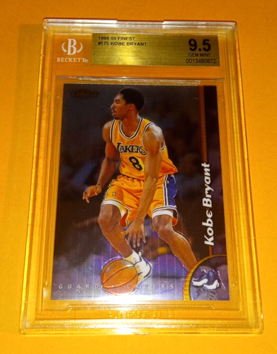 Topps Finest Kobe Bryant #175 1998-99 - BGS 9,5 gema como nueva - Lakers - Imagen 1 de 2