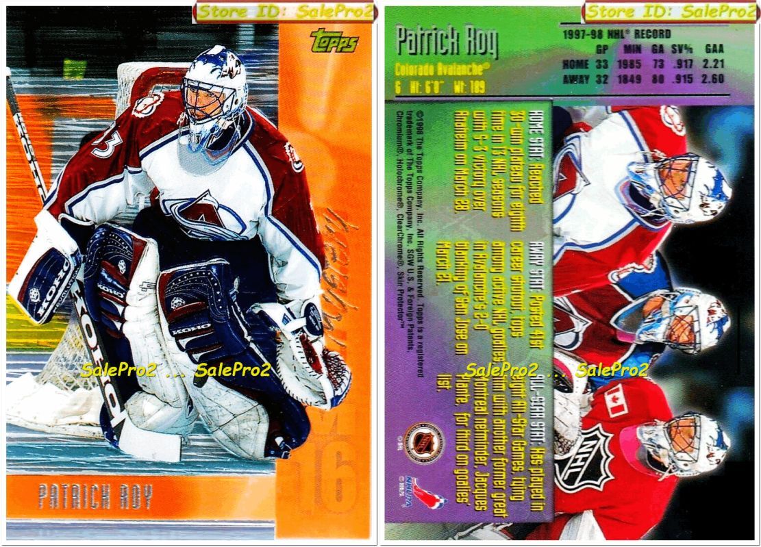 100++ PATRICK ROY SINGLES INSERT GAME JERSEY AUTOGRAPH LIMITED LOT YOU PICK LIST