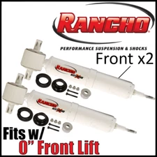 Rancho RS5000X Front Struts PAIR 2007-2013 Chevy Silverado Sierra 1500 w/0" Lift