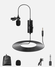 New M1 3.5mm Lavalier Microphone Mic for DSLR Canon Nikon Camera Smartphone