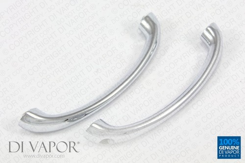 Manija de puerta curva Di Vapor (R) para recinto de ducha 14,5 cm puerta de orificio a orificio - Imagen 3 de 5