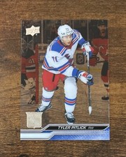 2023-24 Upper Deck Extended Clear Cut #590 Tyler Pitlick New York Rangers