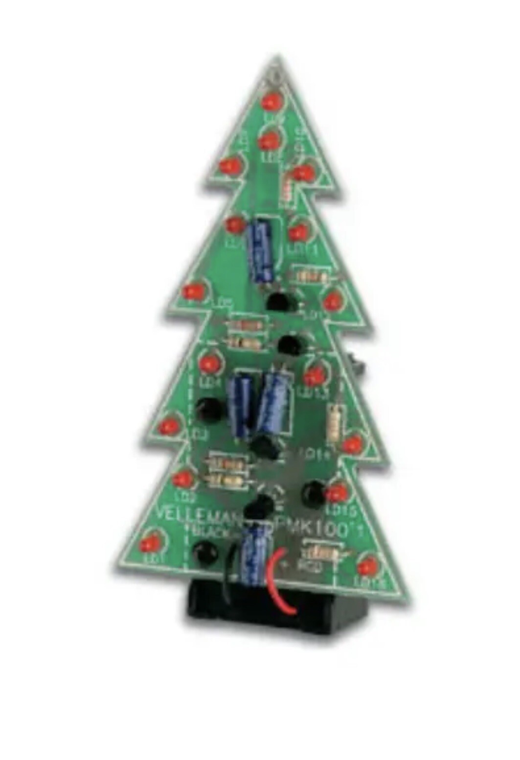 VELLEMAN Bausatz elektronischer Weihnachtsbaum mit 16 LEDs MK100 Weihnachtsgadget