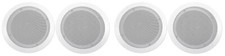 (4) Rockville CC65T White 6.5" Commercial 70v Ceiling Speakers For Restaurant