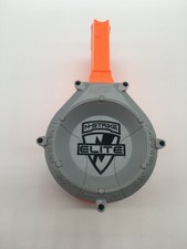 NERF N-Strike Elite 25 Max Round Ammo Drum - EUC orange  grey 