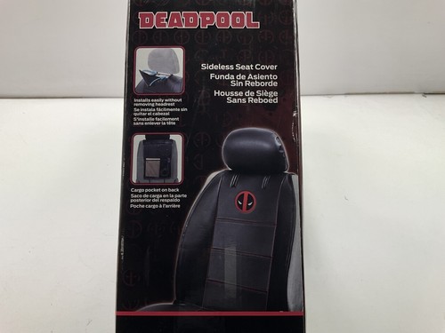 (2) Plasticolor 008664 Car Truck Universal Sideless Seat Cover Marvel Deadpool - Picture 5 of 7