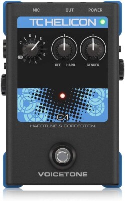 TC-Helicon VoiceTone C1 Hardtune and Pitch Correction Pedal NEW