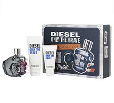 Only the Brave cologne by Diesel - 3 PC -4.2 oz EDT Sp 3.4 oz S/gel 1.7 oz S/gel