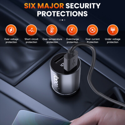 bluetooth car kit cigarette lighter socket 12V Car Cigerette Lighter Socket Adapter Bluetooth 4.0 Car Charger 2 USB  Ports