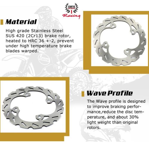 Front & Rear Racing Brake Disc Rotors for Yamaha Banshee 350 YFZ350 90-2006 - Picture 10 of 10