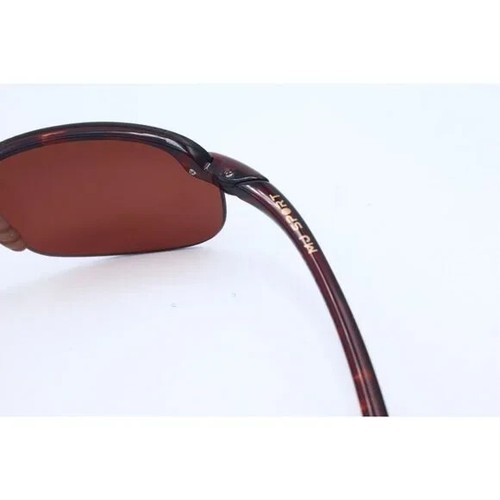 Maui Jim HO'OKIPA MJ 407-10 Wrap Brown Polarized Sunglasses Maui Rose Lenses (A) - Picture 7 of 8
