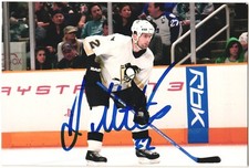 Josef Melichar Autographed 4x6 Color Photo Pittsburgh Penguins White #2 B
