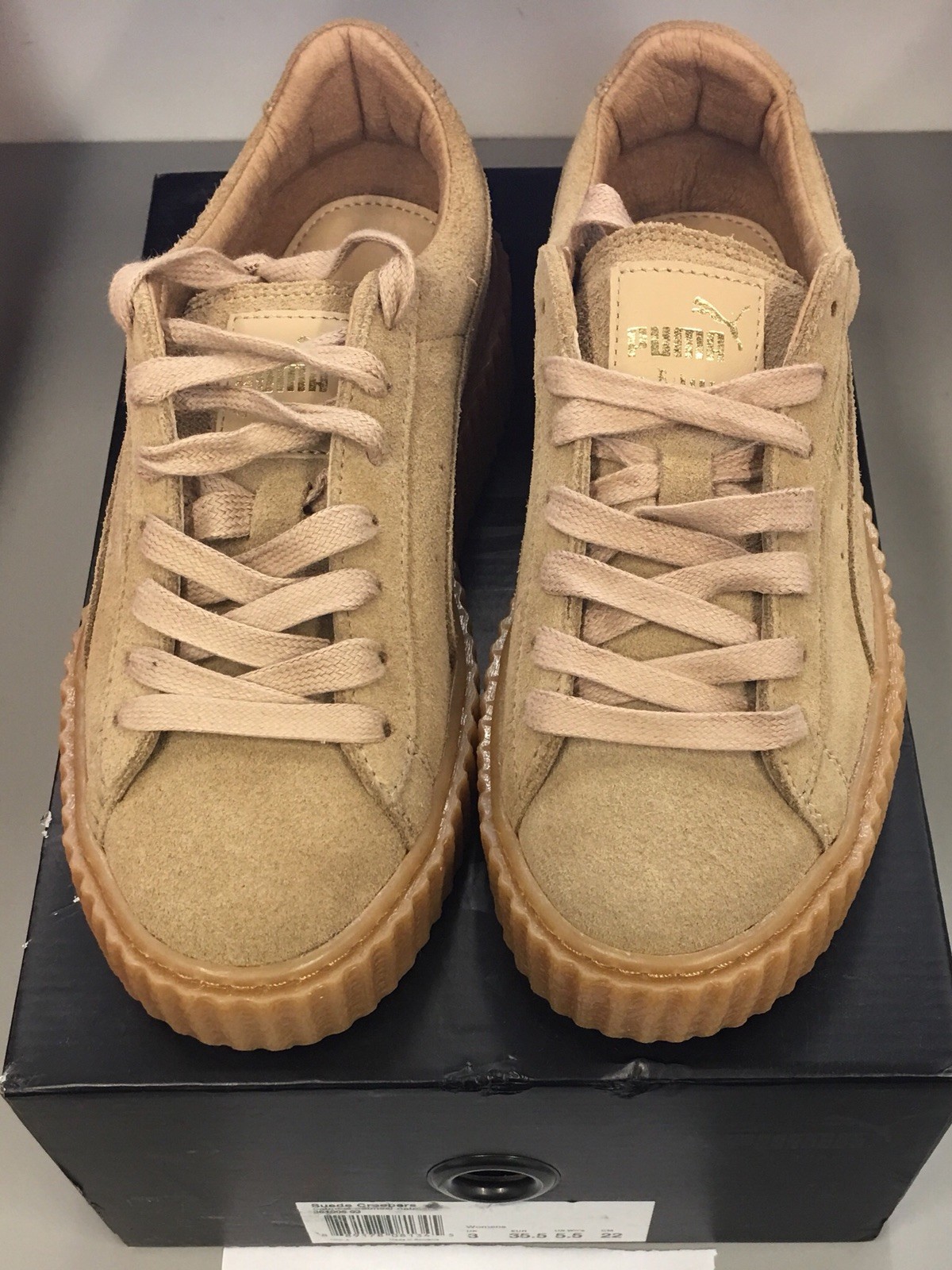 puma creepers oatmeal size 7