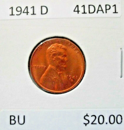 1941 D BU Early Lincoln Wheat Cent,  (41DAP1)