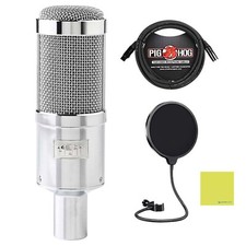 Heil Sound Pr40 Dynamic Cardioid Studio Microphone Bundle With Pig Hog 8mm Mi...