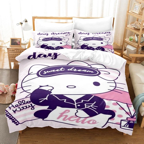 Hello Kitty Series Duvet/Quilt/Doona Cover Single/Double/Queen/King Bedding Set - Bild 16 von 43