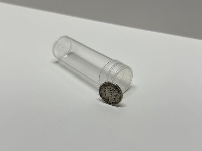 10 Qty Tubes Harris/Whitman Clear Round Coin Dime Tubes - US Dimes