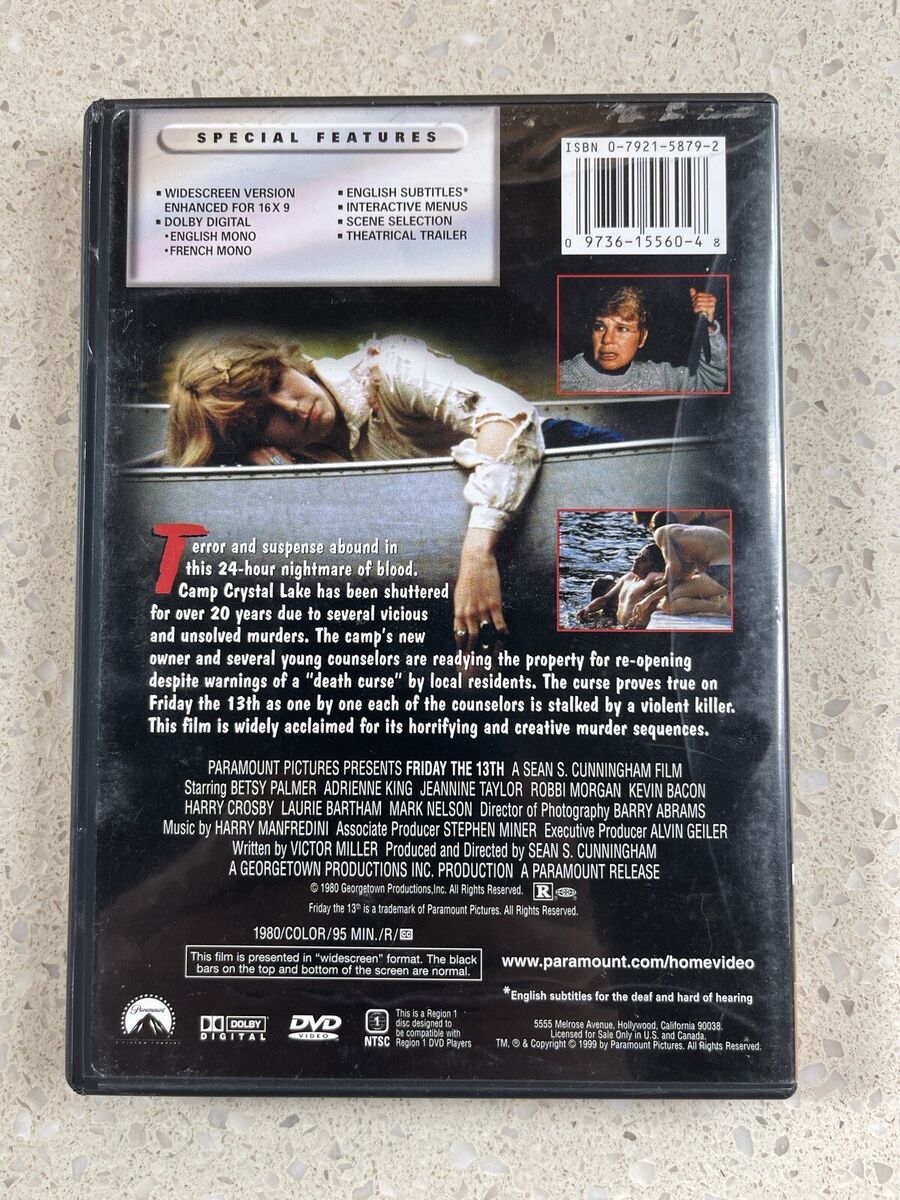 Friday the 13th - 1980 - DVD - Widescreen and Enhanced - Very Good - D4 97361556048 | eBay Friday the 13th - 1980 - DVD - Widescreen and Enhanced - Very Good - D4 97361556048 | eBay