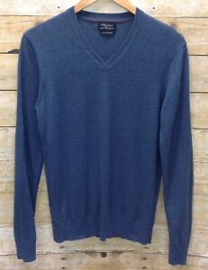 Zara Man Basic Sweater Blue Size Medium 