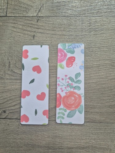 BUY ONE GET ONE FREE Double sided Gloss Laminated FLORAL GARDEN Bookmark Gift - Bild 13 von 13
