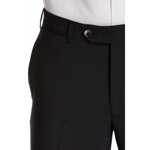 Ike Behar Mens Wool Flat Front Dress Suit Slacks Pants Black 36 NWT - Picture 4 of 4