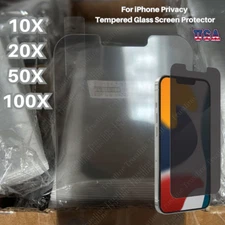 Anti Spy Tempered Glass Screen Protector Lot For iPhone 15 14 13 12 11 Pro X 8 6