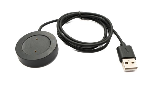 USB 2.0 Cable 100 CM Charging Dock for Xiaomi Haylou RS3 LS04 Smart Watch, Black - Zdjęcie 2 z 3