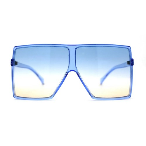 Flat Top riesige übergroße XXL Big SHIELD quadratische leichte Damen Herren Sonnenbrille  - Bild 56 von 73