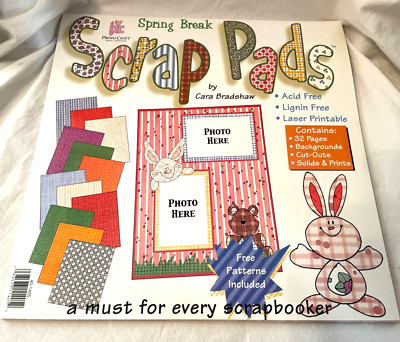 Provo Craft Spring Break Scrap Pads 12 x 12 Paper New