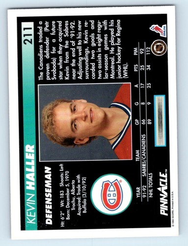 1992-93 PINNACLE Hockey Base & Insert Cards #1-250 Take Your Pick! - Picture 425 of 499