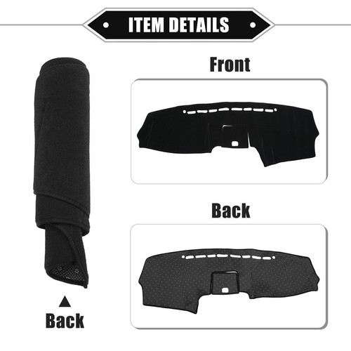 Dashboard Cover Dash Sunshade for Hyundai Santa Fe 2007-2012 Polyester Black - Picture 6 of 16