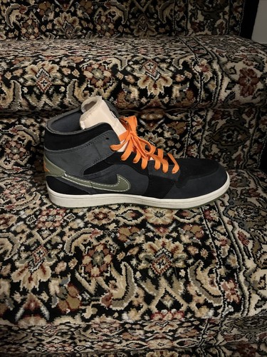 Size 9 - Air Jordan 1 SE Craft Mid Anthracite Light Olive - Picture 5 of 9