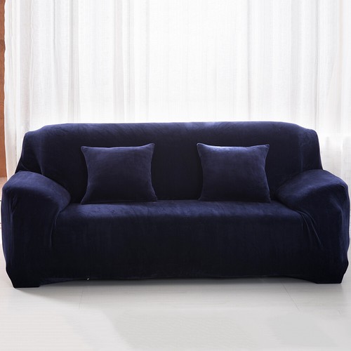 Stretch Sofabezug Couchbezug 1/2/3/4Sitzer Dicke Samt Sofa Schonbezüge Sofahusse - Bild 18 von 83