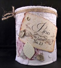 Stiftebox Dose, Metall, Handmade, Vintage, Frankreich, Landhaus, Brocante